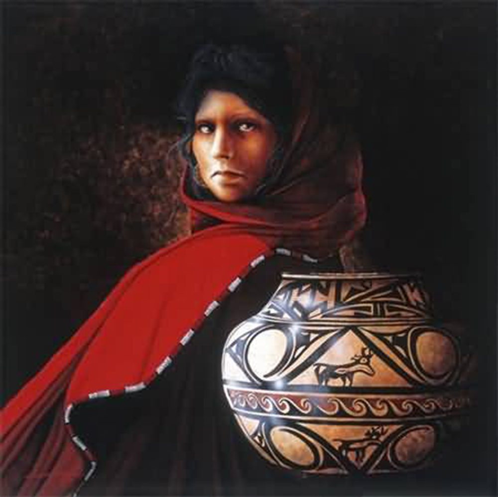 Dancing Star Woman | Jd Challenger | Painting-Exposures International Gallery of Fine Art - Sedona AZ