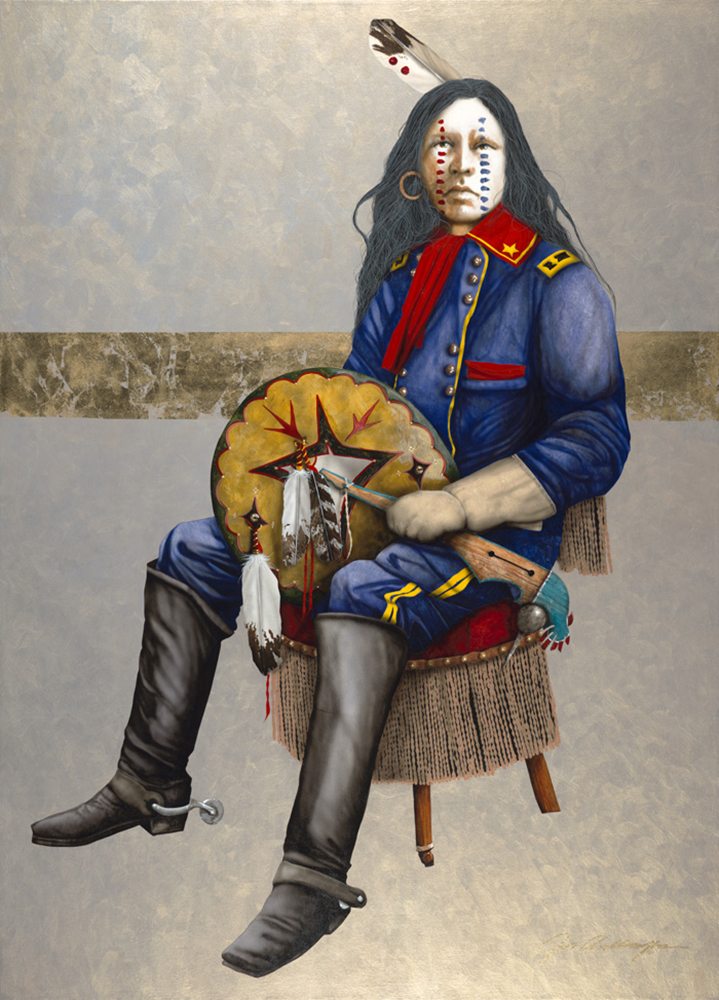 Wears Yellow Hair Medicine | Jd Challenger | Painting-Exposures International Gallery of Fine Art - Sedona AZ