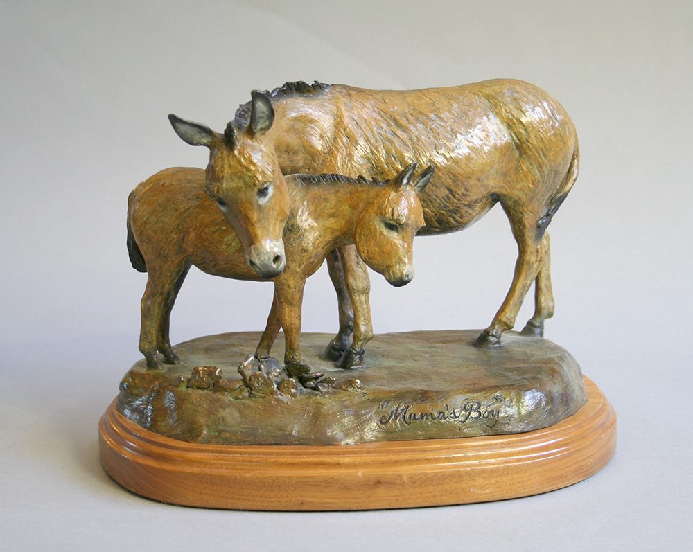 Mamas Boy | Marianne Caroselli | Sculpture-Exposures International Gallery of Fine Art - Sedona AZ
