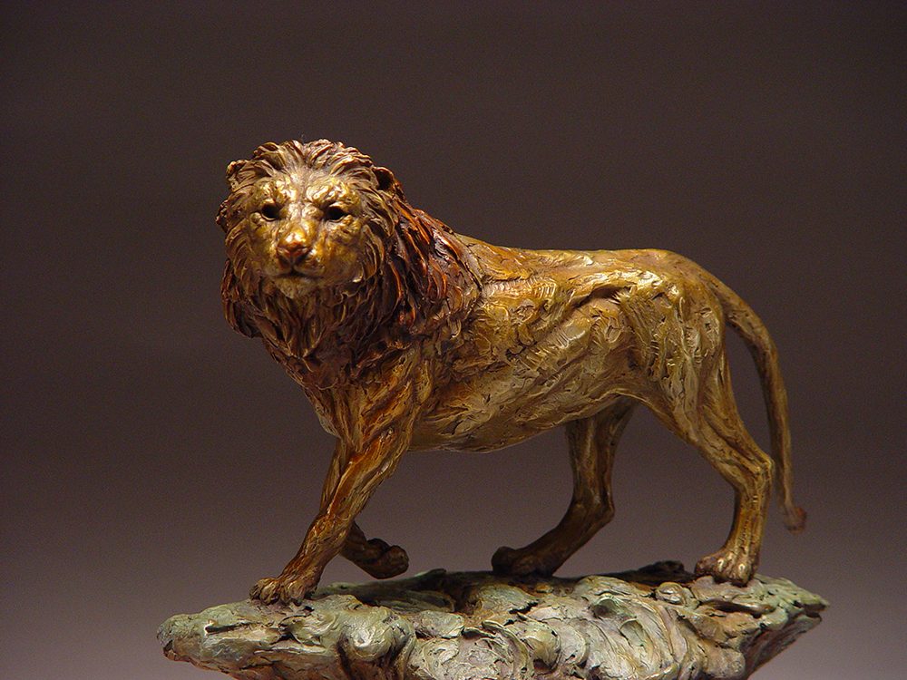 African Lion Study | Eugene Morelli | Sculpture-Exposures International Gallery of Fine Art - Sedona AZ