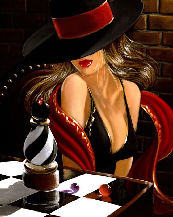 Chess Piece | Victor Ostrovsky | Painting-Exposures International Gallery of Fine Art - Sedona AZ