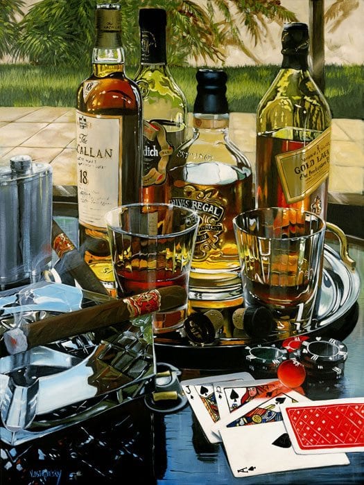 Five Card Stud | Victor Ostrovsky | Painting-Exposures International Gallery of Fine Art - Sedona AZ