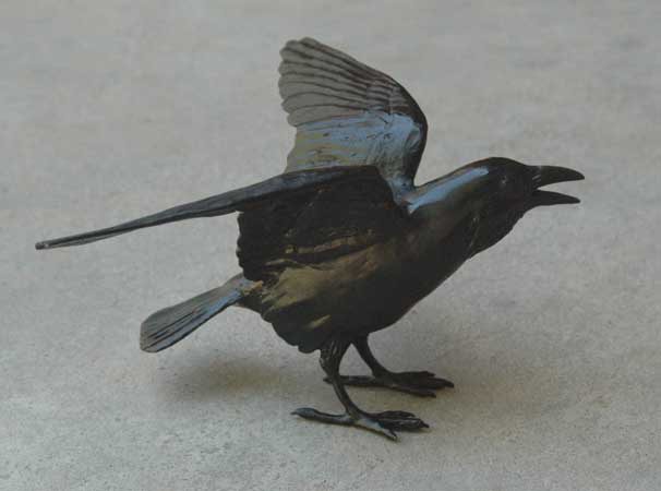 Small Raven V | Jim Eppler | Sculpture-Exposures International Gallery of Fine Art - Sedona AZ