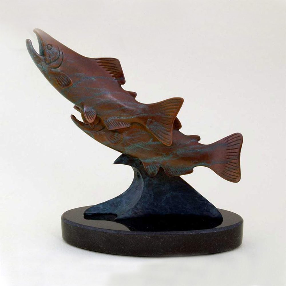 Copper River Reds | Jacques & Mary Regat | Sculpture-Exposures International Gallery of Fine Art - Sedona AZ