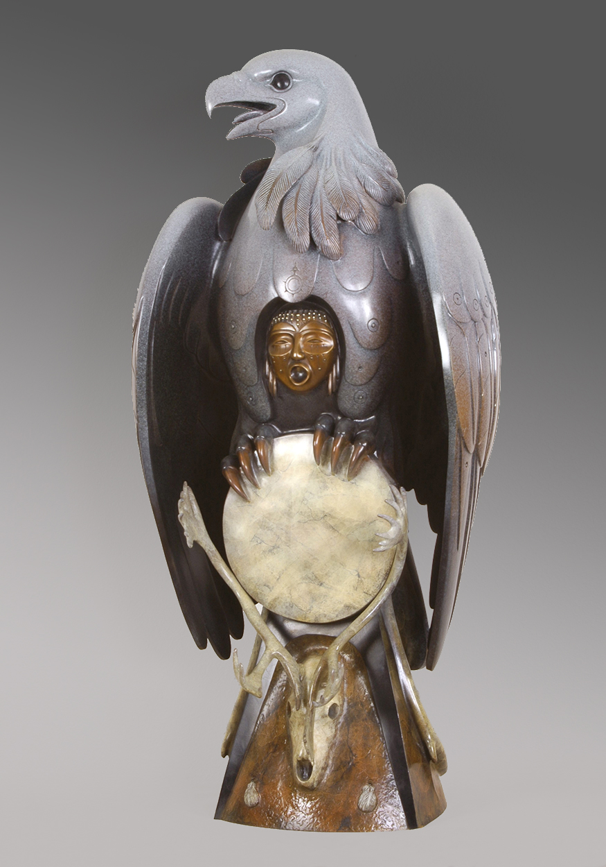 Eagle Spirit | Jacques & Mary Regat | Sculpture-Exposures International Gallery of Fine Art - Sedona AZ