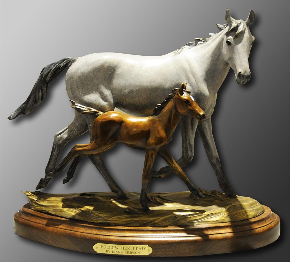 Follow Her Lead | Diana Simpson | Sculpture-Exposures International Gallery of Fine Art - Sedona AZ