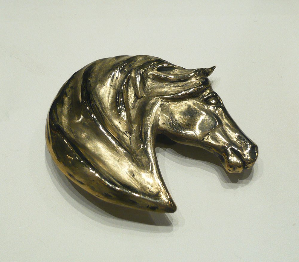Horse Head Belt Buckle | Diana Simpson | Sculpture-Exposures International Gallery of Fine Art - Sedona AZ