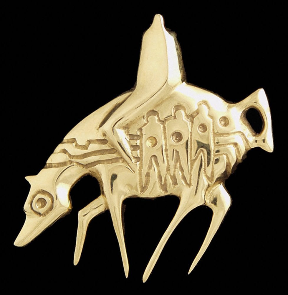 Gold Horse Down | Gene & Rebecca Tobey | Jewelry-Exposures International Gallery of Fine Art - Sedona AZ