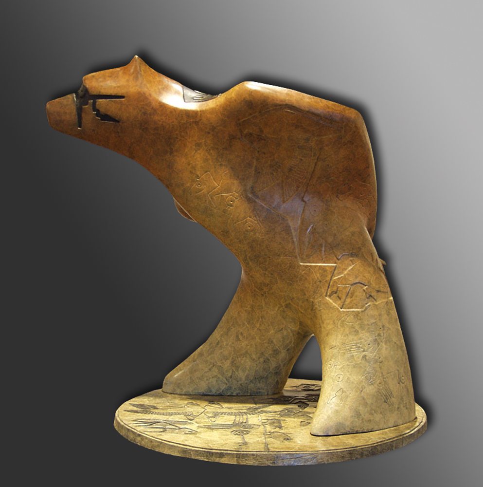 Hawk Bear | Gene & Rebecca Tobey | Sculpture-Exposures International Gallery of Fine Art - Sedona AZ