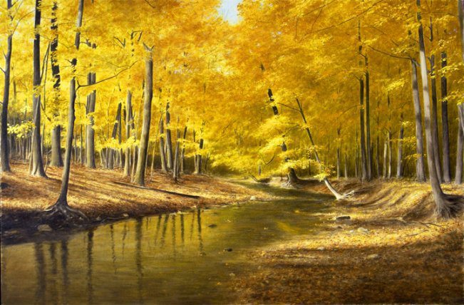 Autumn Creek | Alexander Volkov | Painting-Exposures International Gallery of Fine Art - Sedona AZ