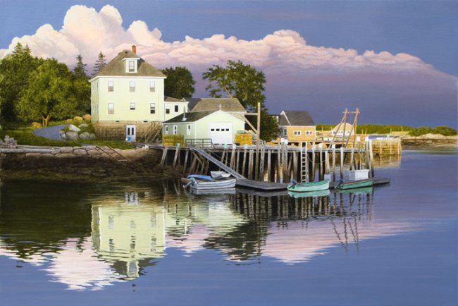 Late Evening in Maine | Alexander Volkov | Painting-Exposures International Gallery of Fine Art - Sedona AZ