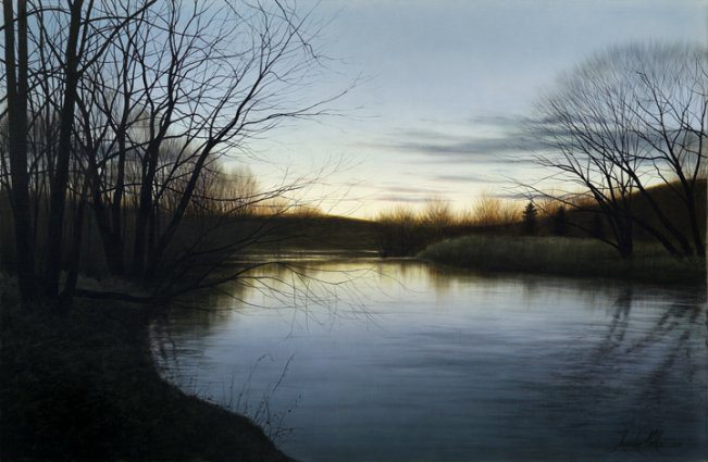 Night River | Alexander Volkov | Painting-Exposures International Gallery of Fine Art - Sedona AZ