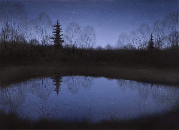 Starry Pond | Alexander Volkov | Painting-Exposures International Gallery of Fine Art - Sedona AZ