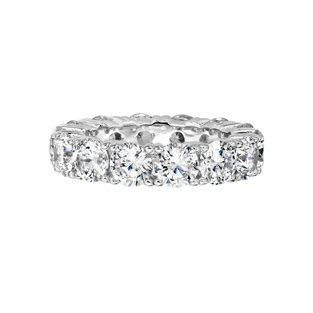 925 Sterling Silver White CZ Eternity Band Ring Size2,3,4,5,6,7,8,9,10,11,12»R52 