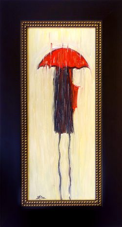 Spetmenber McGee Rainy Day Series Red Umbrella and Red Purse III Exposures International