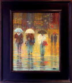 Streets of New York- Friday Night | September McGee | Painting-Exposures International Gallery of Fine Art - Sedona AZ