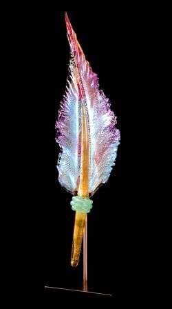 Vertical Macaw Feather | Nic McGuire | Sculpture-Exposures International Gallery of Fine Art - Sedona AZ