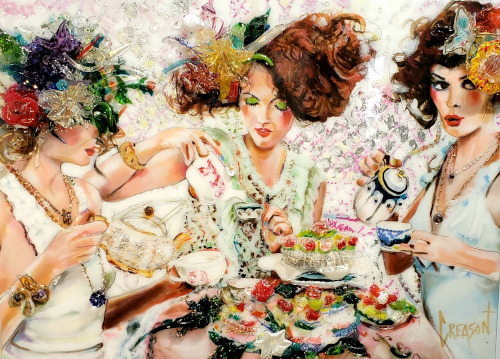 Spilling the Tea | Greg Creason | painting-Exposures International Gallery of Fine Art - Sedona AZ