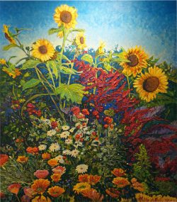 Morning Sunflowers | John Burrow | Painting-Exposures International Gallery of Fine Art - Sedona AZ