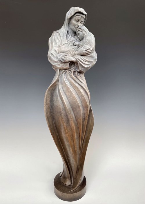Fiore della Vita (Mother & Child) | John Maisano | Sculpture-Exposures International Gallery of Fine Art - Sedona AZ