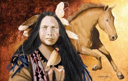 In Quest Of The Spirit Horse | Jd Challenger | Painting-Exposures International Gallery of Fine Art - Sedona AZ