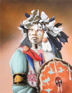 Medicine From The Golden Buffalo | Jd Challenger | Painting-Exposures International Gallery of Fine Art - Sedona AZ