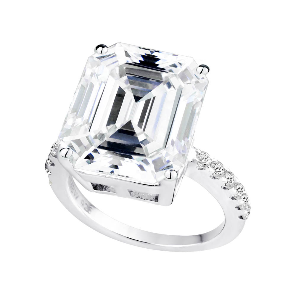 Emerald Cut Topaz Ring | Sterling Silver – Burton's Gems and Opals