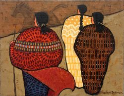 Crimson Gown | Penelope Bushman | Painting-Exposures International Gallery of Fine Art - Sedona AZ