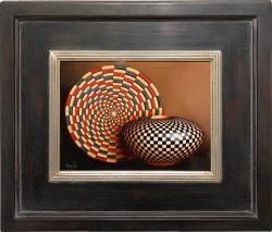 Navajo Basket with Mata Ortiz | Greg English | Painting-Exposures International Gallery of Fine Art - Sedona AZ