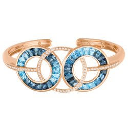 Malibu Blue Topaz Bangle | Bellarri | Jewelry-Exposures International Gallery of Fine Art - Sedona AZ