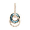 Malibu Blue Topaz Pendant Small | Bellarri | Jewelry-Exposures International Gallery of Fine Art - Sedona AZ