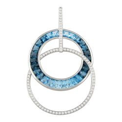 Malibu Blue Topaz Pendant White Gold | Bellarri | Jewelry-Exposures International Gallery of Fine Art - Sedona AZ