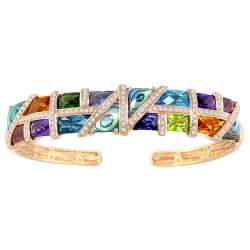 Mosaic Nouveau Bangle | Bellarri | Jewelry-Exposures International Gallery of Fine Art - Sedona AZ