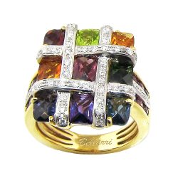 Mosaic Ring | Bellarri | Jewelry-Exposures International Gallery of Fine Art - Sedona AZ