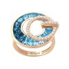 Poetry in Motion Blue Topaz Ring | Bellarri | Jewelry-Exposures International Gallery of Fine Art - Sedona AZ