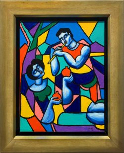 Heartsong with Flute | Yuroz | Painting-Exposures International Gallery of Fine Art - Sedona AZ