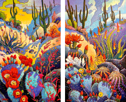 Sonoran Treasure I & II | John Burrow | Painting-Exposures International Gallery of Fine Art - Sedona AZ