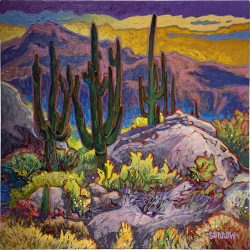 Desert Garden | John Burrow | Painting-Exposures International Gallery of Fine Art - Sedona AZ