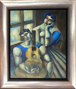 Romance with the Guitar II | Yuroz | Painting-Exposures International Gallery of Fine Art - Sedona AZ