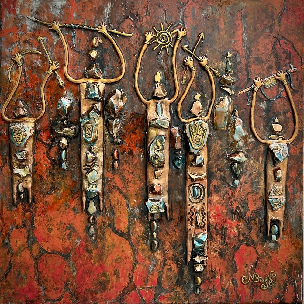 Village People | Marietta Bajer | Painting-Exposures International Gallery of Fine Art - Sedona AZ