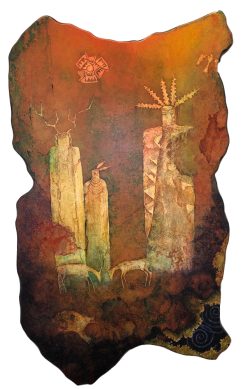 Scarlet Sun | Sandra Brestel | Painting-Exposures International Gallery of Fine Art - Sedona AZ