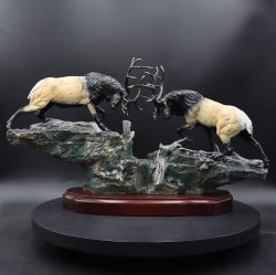 High Ridge Standoff | Lorenzo & Laran Ghiglieri | Sculpture-Exposures International Gallery of Fine Art - Sedona AZ