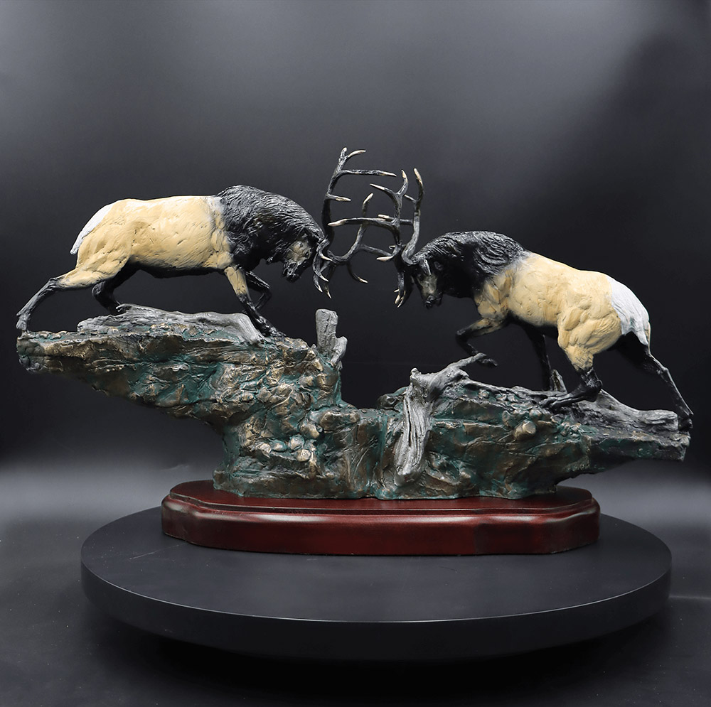 High Ridge Standoff | Lorenzo & Laran Ghiglieri | Sculpture-Exposures International Gallery of Fine Art - Sedona AZ