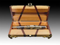 Gatsby Gun Metal Pen - #16 | Destin Casimiro | Sculpture-Exposures International Gallery of Fine Art - Sedona AZ