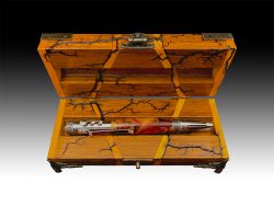 Gearshift Chrome Pen - #42 | Destin Casimiro | Sculpture-Exposures International Gallery of Fine Art - Sedona AZ