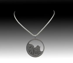 Coffee Pot Rock Pendant | Barbara Westwood | Jewelry-Exposures International Gallery of Fine Art - Sedona AZ