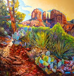 Sedona's Cathedral | John Burrow | Painting-Exposures International Gallery of Fine Art - Sedona AZ