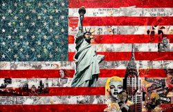 American Flag - 8103 | DeVon | Wall Art-Exposures International Gallery of Fine Art - Sedona AZ