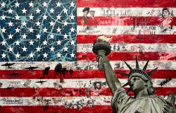 American Flag - 8104 | DeVon | Wall Art-Exposures International Gallery of Fine Art - Sedona AZ