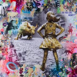 Wall Street Fearless - 8139 | DeVon | Wall Art-Exposures International Gallery of Fine Art - Sedona AZ